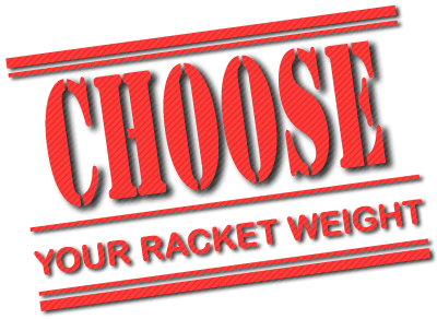 Choose your own Padel Racket weight