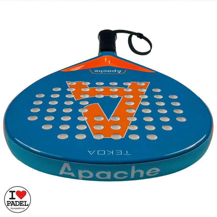 Padel Racket Apache Tekoa 2023, Multipurpose and Attack for Initiation and Advanced Padel Players Power, Control, Absorption. Best Price Quality Hand Made Spain. WPT, VIP. I Love Padel 03
